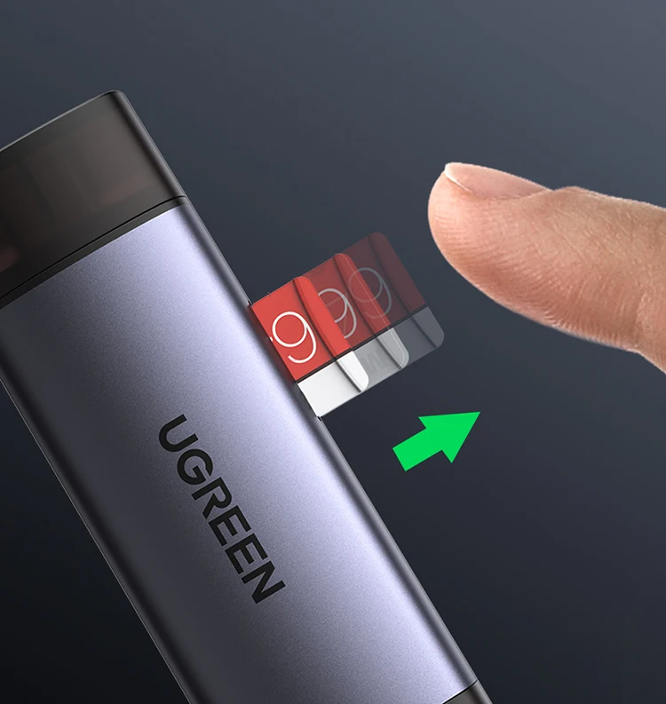 UGREEN Card Reader USB3.0&USB C to SD MicroSD TF Thunderbolt 3 for PC Laptop Accessories Smart Memory Cardreader SD Card Adapter