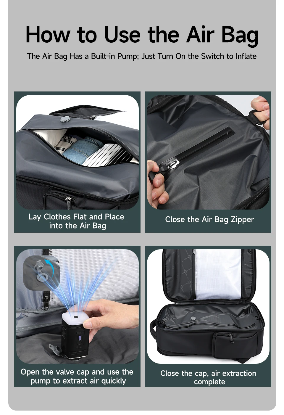 Tigernu Men Backpacks Vacuum Compression Backpacks 14 15.6 17.3'' Laptop Backpack For Men School Backpack Male Travel Backpacks