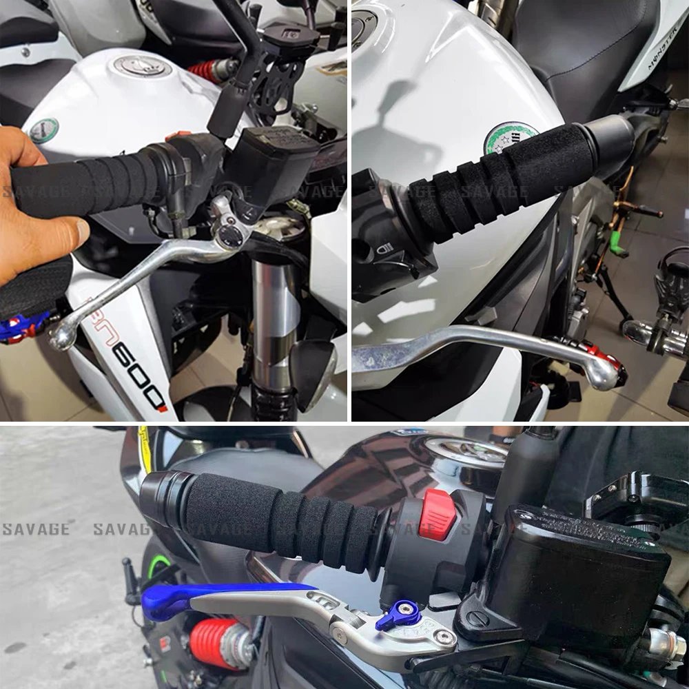 Universal 22mm Motorcycle Handlebar Foam Hand Grips Sponge Gloves Lever Cover Anti-slip Motocross Dirt Pit Bike Electric Scooter