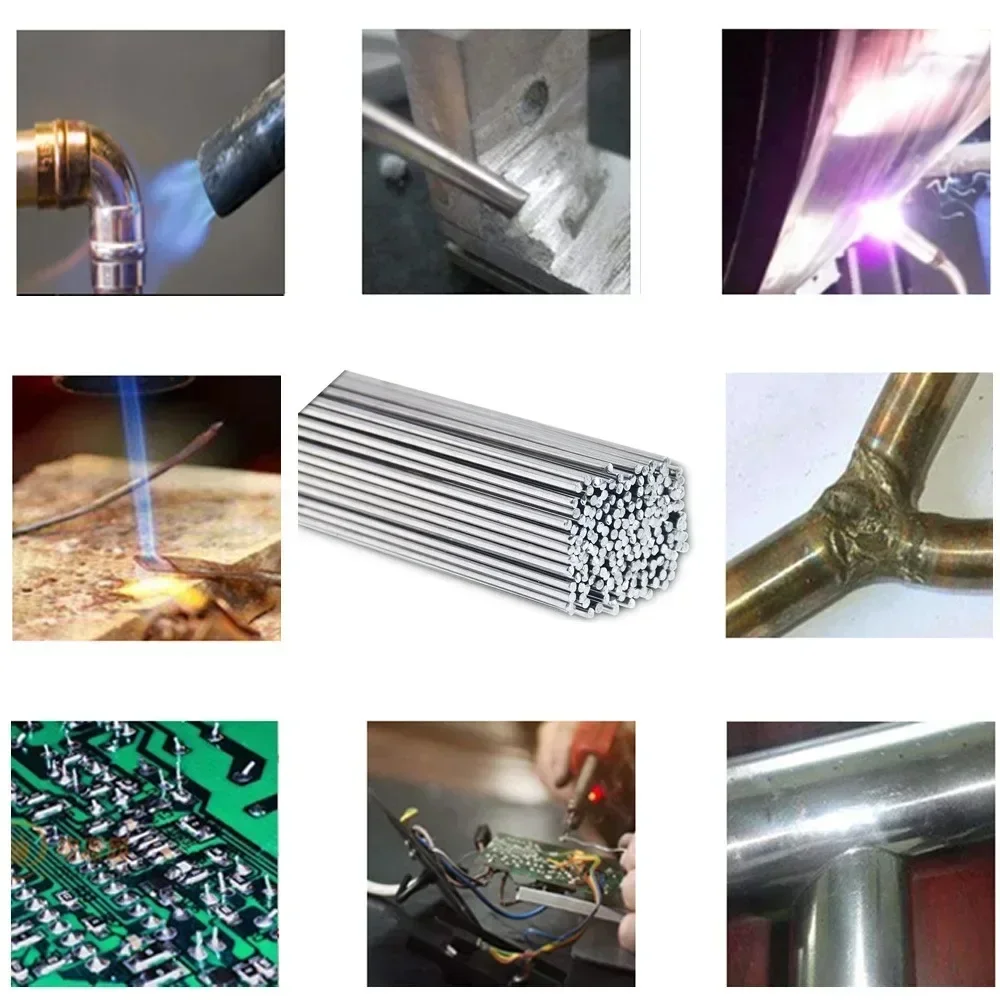 1M Low Temperature Easy Melt Aluminum Welding Rod Cored Wire Rod Solder No Need Solder Powder Weld Bar for Propane Torch