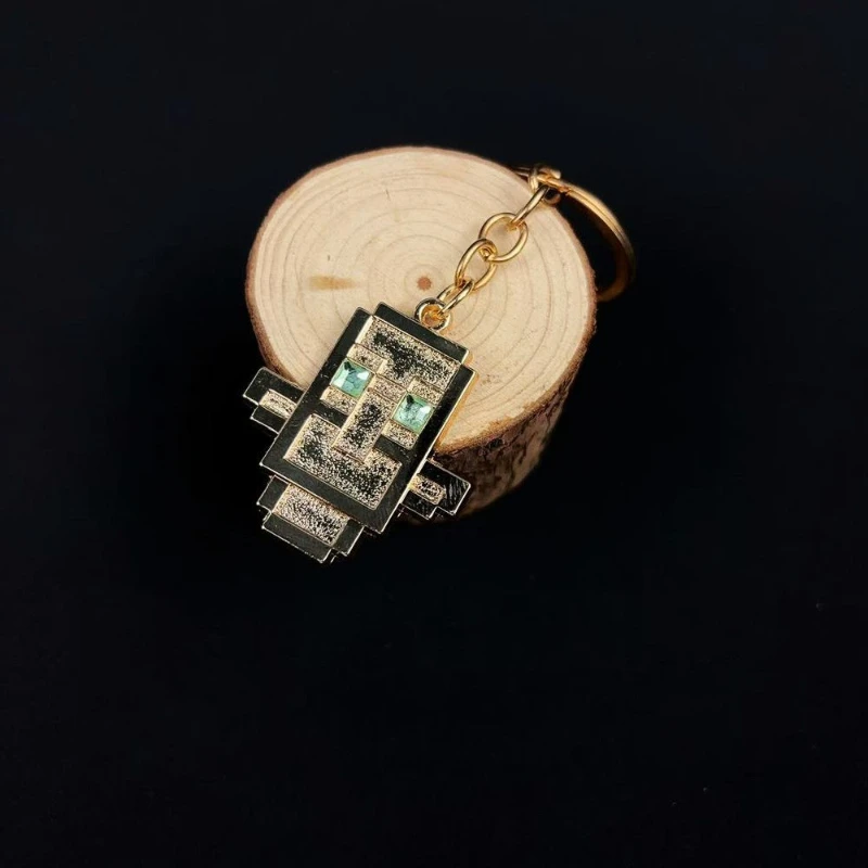 Game Totem of Undying Cosplay Keychain Alloy Cyberpunk Pendant Keyring Key Chain Bag Ornament Accessory Decoration Props