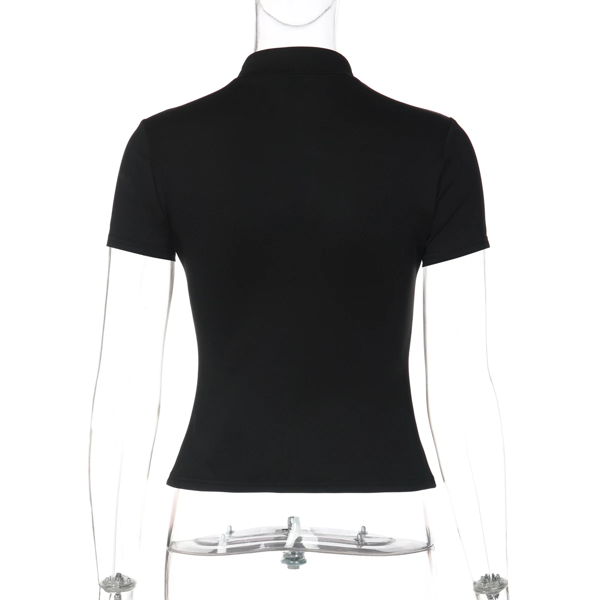 Dulzura Mandarin Collar Short Sleeve Chines Style Knot Button Hollow Out T-Shirt Fashion Causal Y2K Party Street Summer Clothes