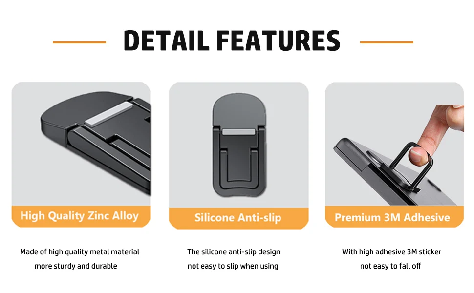 Adjustable Foldable Laptop Stand Mini Legs Ultra-thin Portable Support For Lenovo Notebook Cooling Holder Feet Invisible Bracket