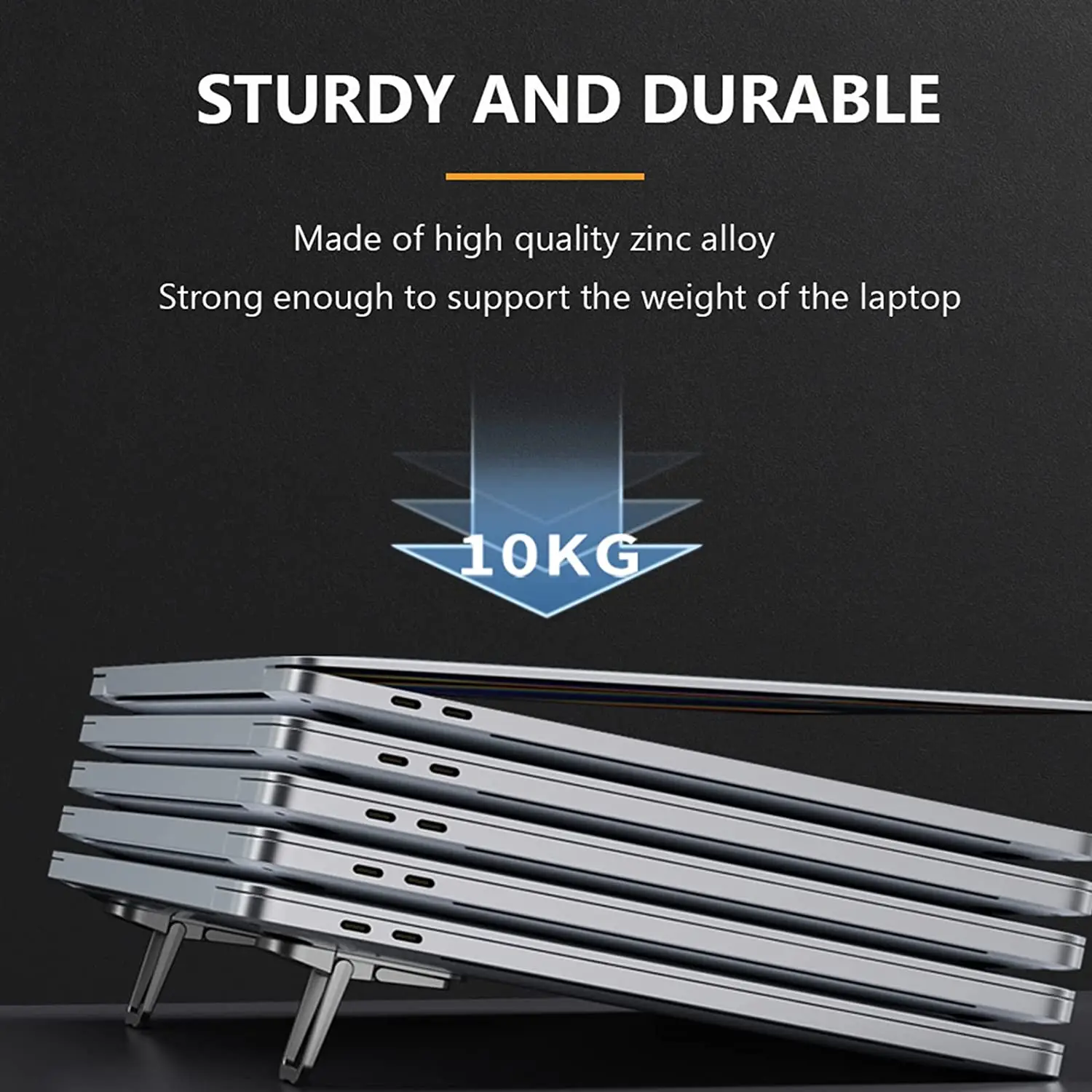 Adjustable Foldable Laptop Stand Mini Legs Ultra-thin Portable Support For Lenovo Notebook Cooling Holder Feet Invisible Bracket