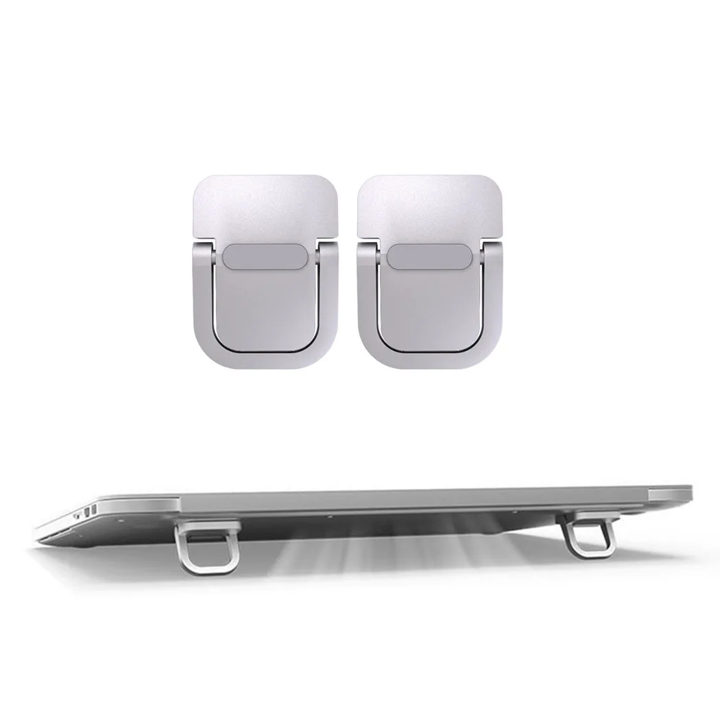 Adjustable Foldable Laptop Stand Mini Legs Ultra-thin Portable Support For Lenovo Notebook Cooling Holder Feet Invisible Bracket