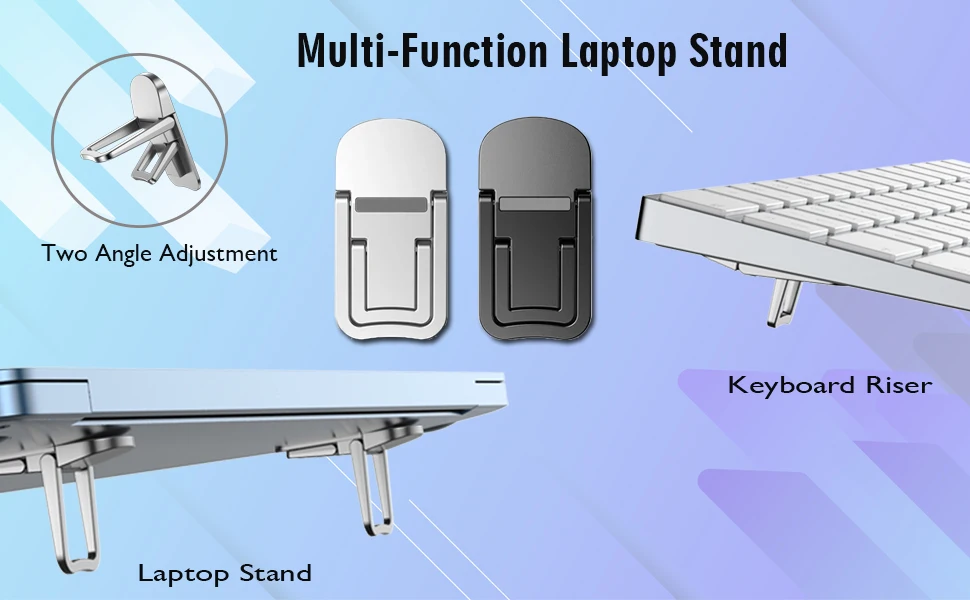 Adjustable Foldable Laptop Stand Mini Legs Ultra-thin Portable Support For Lenovo Notebook Cooling Holder Feet Invisible Bracket