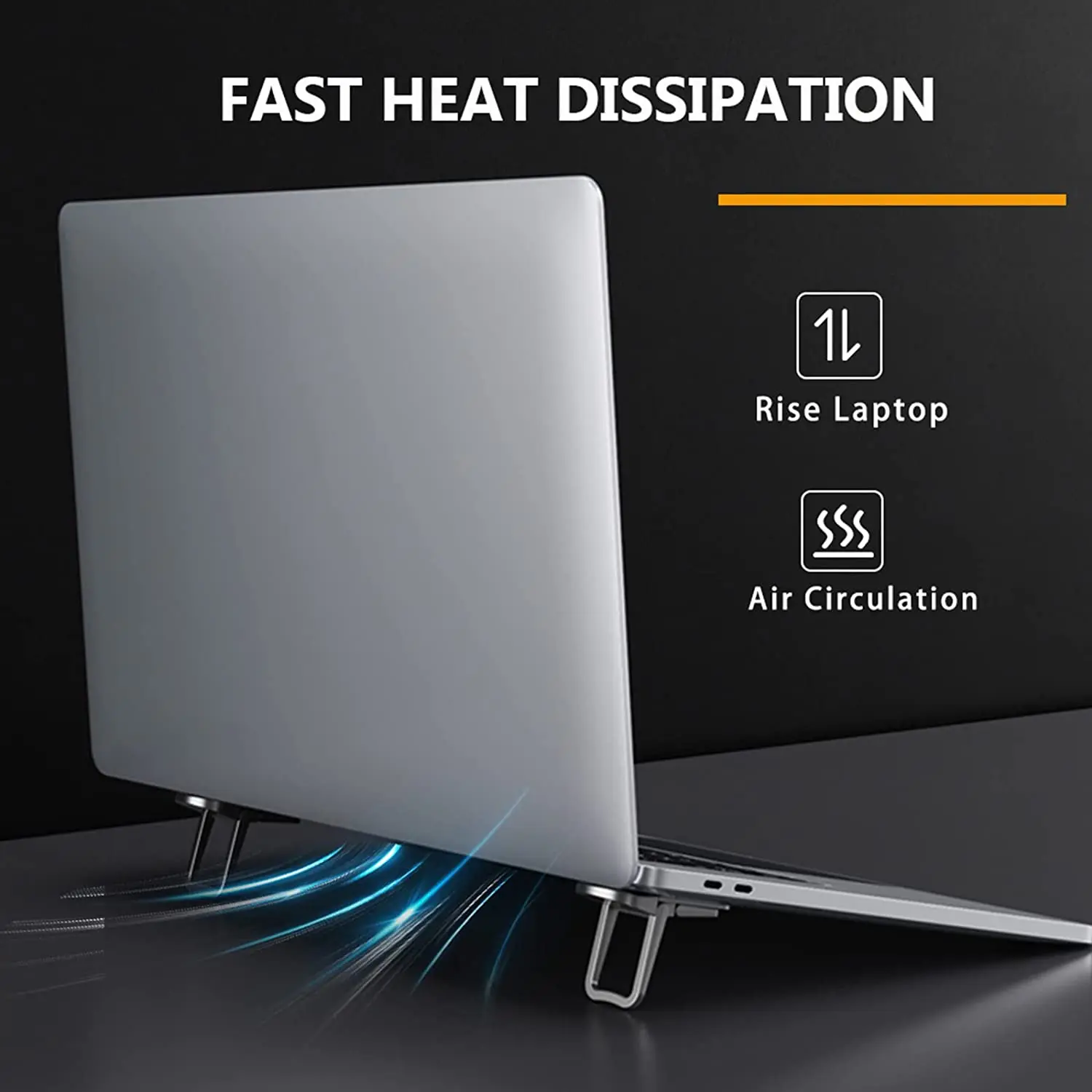 Adjustable Foldable Laptop Stand Mini Legs Ultra-thin Portable Support For Lenovo Notebook Cooling Holder Feet Invisible Bracket