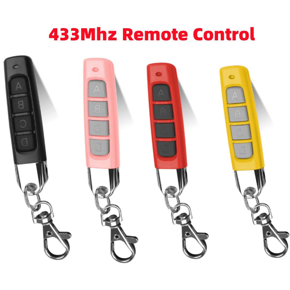 433MHz Universal Remote Control Door 4-key Copy Code Garage Cloning Electric Gate Remote Controller Duplicator Fob