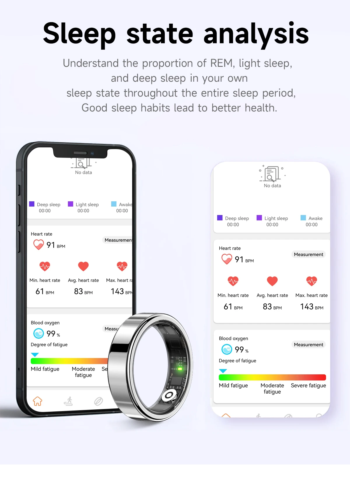 R10 Smart Ring with Charging Case for Men Women, Health and Sleep Monitor, 5ATM Waterproof, Multi-sport Mode, Smartring 2026 New