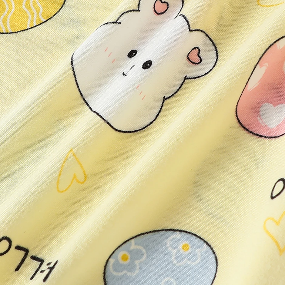 2-Piece Children's Summer Cute cartoon Printed Short-Sleeved Shorts Set for Boys and Girls Casual and Comfortable T-Shirt Shorts