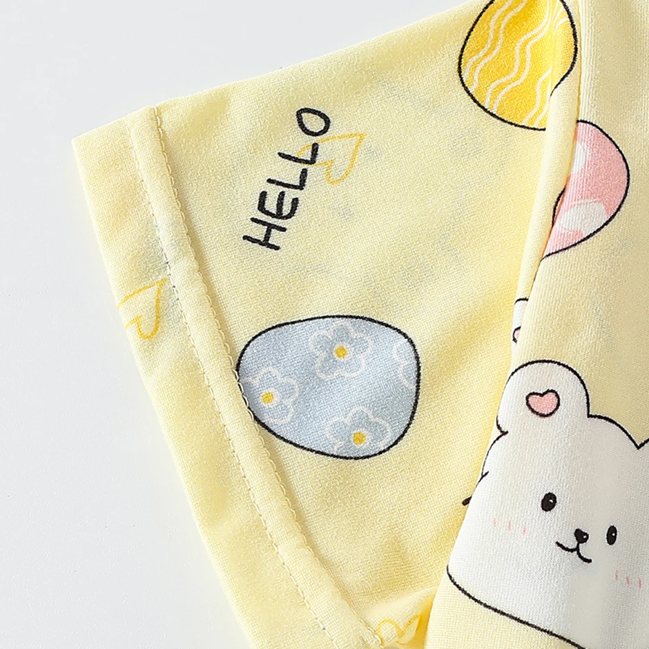 2-Piece Children's Summer Cute cartoon Printed Short-Sleeved Shorts Set for Boys and Girls Casual and Comfortable T-Shirt Shorts