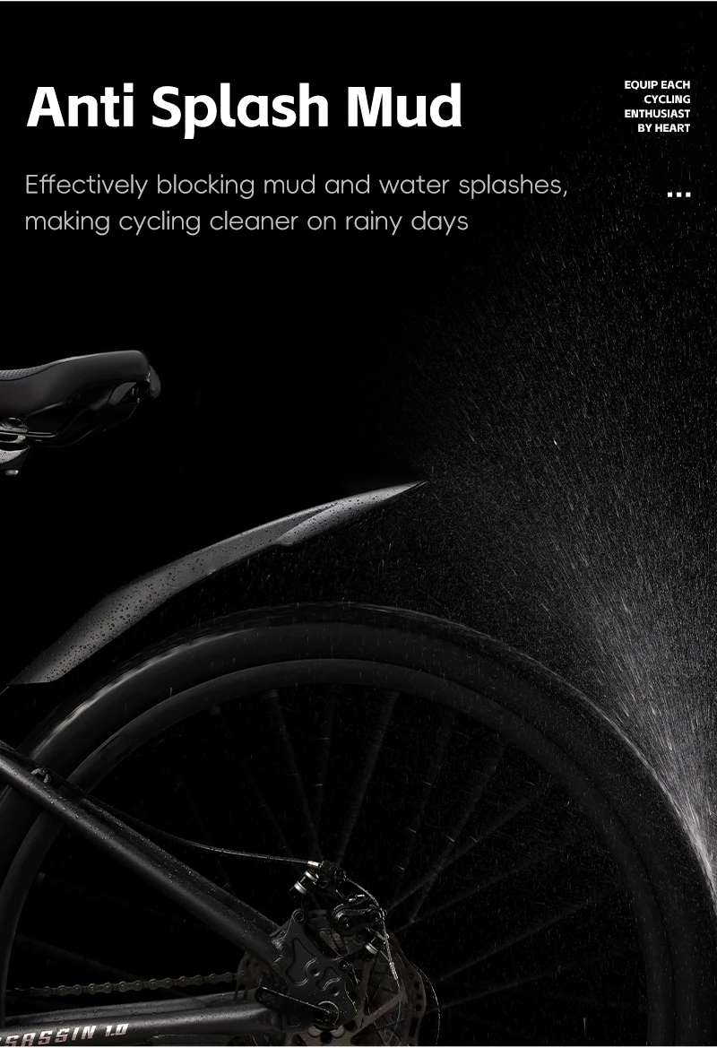 WEST BIKING Widen Thicken Mountain Bike Fenders Metal Fixed Frame Bicycle Fenders High Toughness Scientific Arc MTB Bike Fenders
