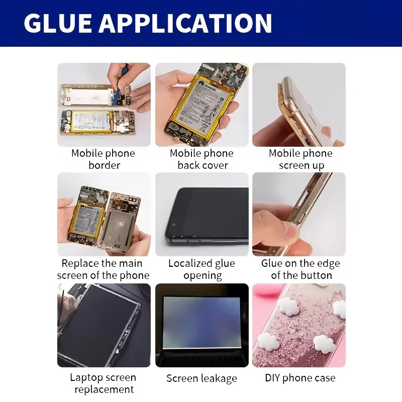 B7000/E8000 Adhesive (15/110g) for Mobile Phones, Jewelry, Metal, Plastic, Toys, and Shoes – Waterproof and Transparent
