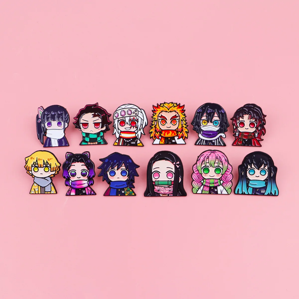 12pcs Anime Boys Girls Enamel Pin Cartoon Brooch For Coat Women's Brooches Fashion Lapel Badges Jewelry Gift for Friends