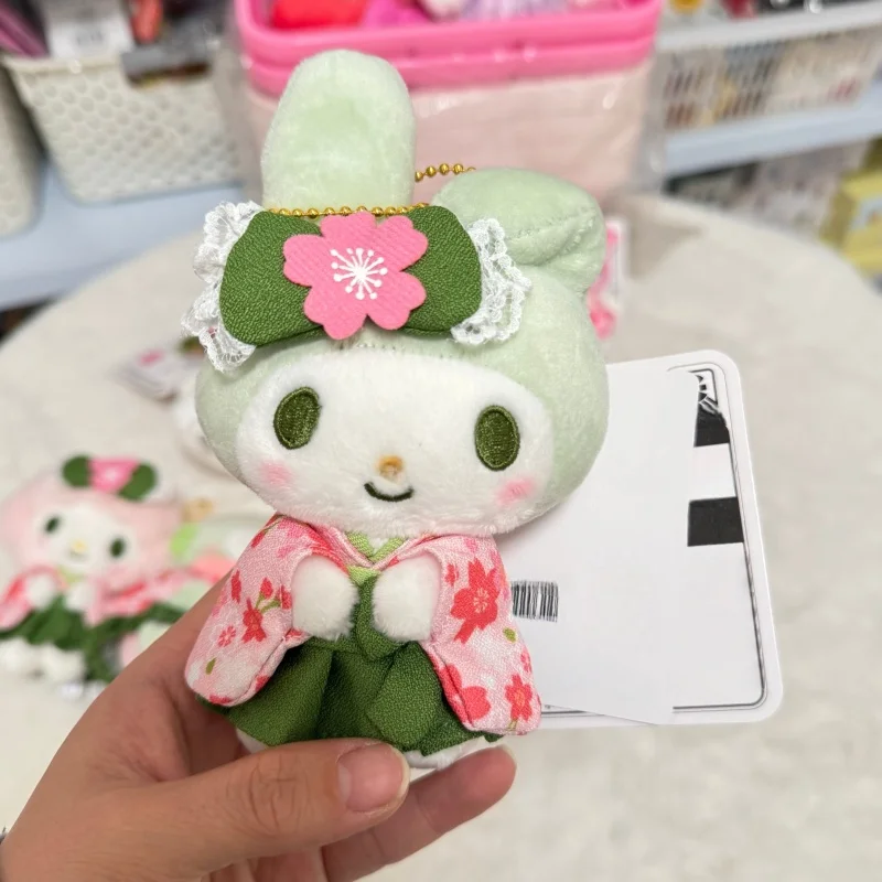 Cartoon matcha My Sweet Piano Melody Hangyodon plush toy keychain kawaii Black Kimono Hello Kitty Soft Plushie Doll bag charm