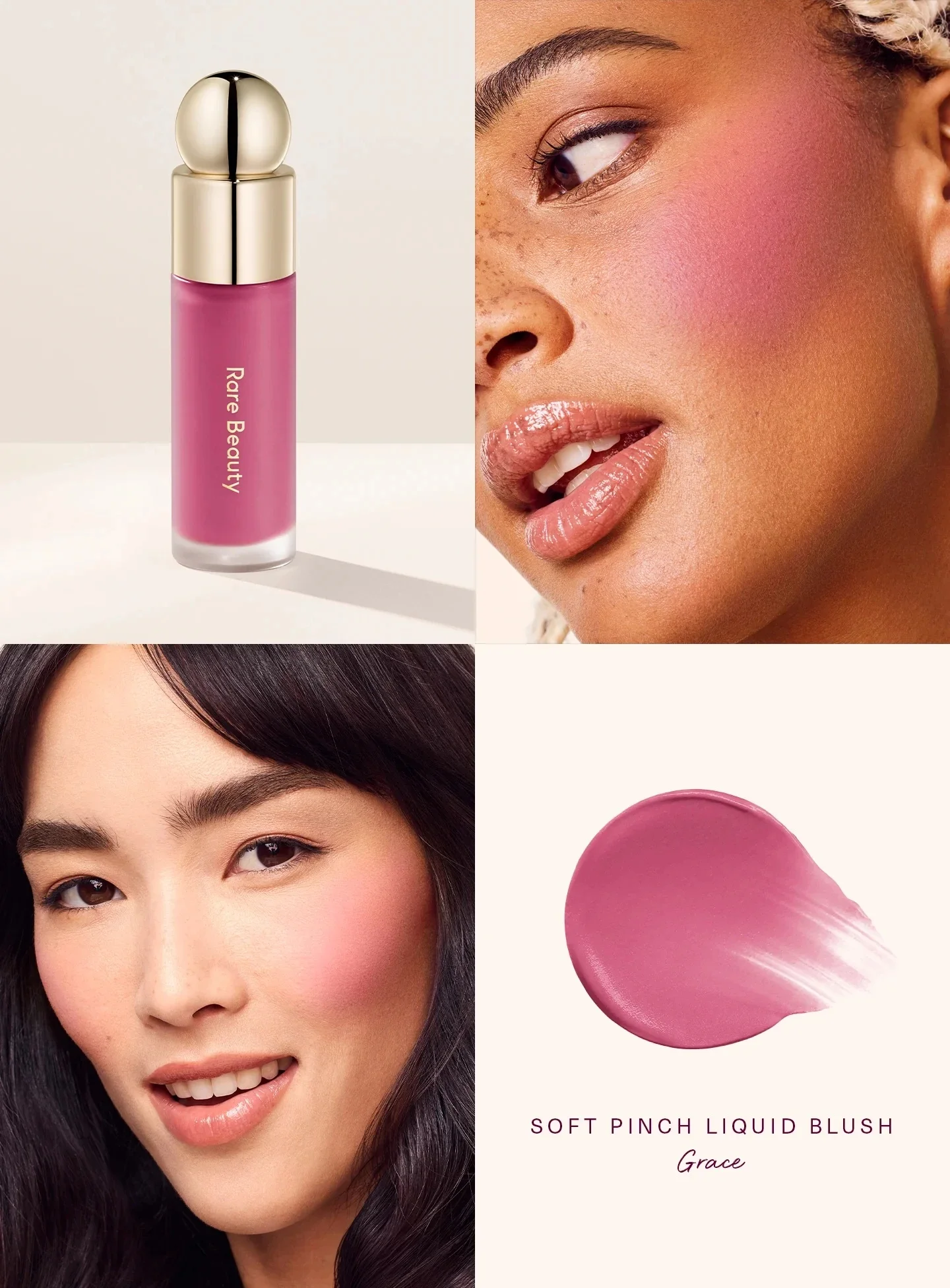 Rare Beauty Contour Stick 3-in-1 Liquid Blush Eyes Cheek Blusher Waterproof Moisturizing Face Contour Shadow Liquid Plump Makeup