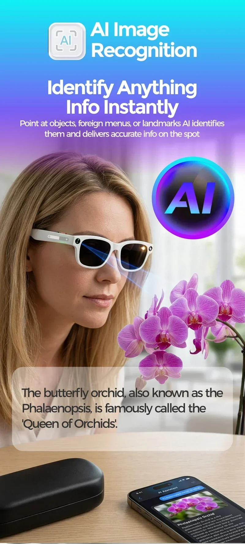 Lenovo NEW 8K 1200MP HD Camera Smart Glasses New AI Translation Shooting Image Bluetooth Call Recording Music Smart Sunglasses