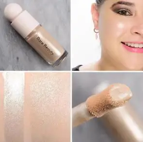Rare Beauty Original 3D Face Contour Liquid Bronzer Shade Smooth Highlighter Mirror Lasting Natural Waterproof Brighten Makeup