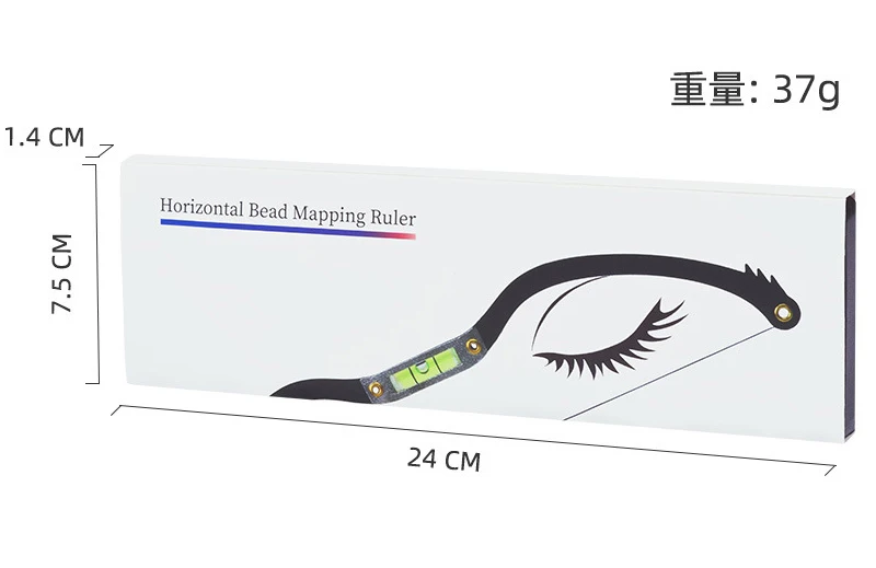 Microblading Permanent Makeup Bow and Arrow Line Ruler Black Measuring Brow String Pre Inked Tattoo PMU for Eyebrow Mapping