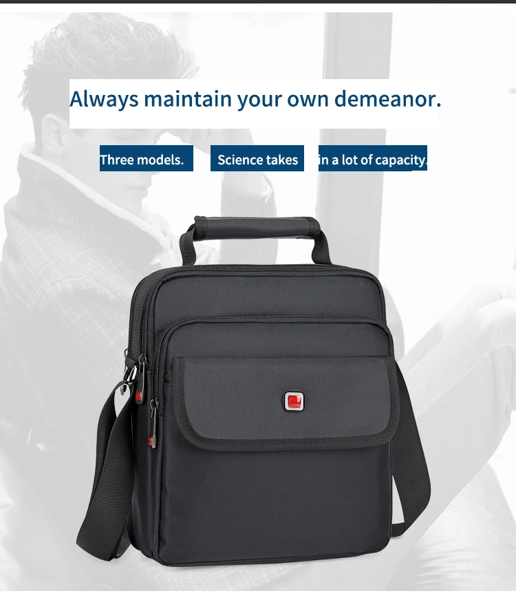 JANGEAR Men's Bag Totes Handbag Waterproof Heavy Protective Cotton Oxford Men Messenger Bags Shoulder Bag Male Business Work Bag