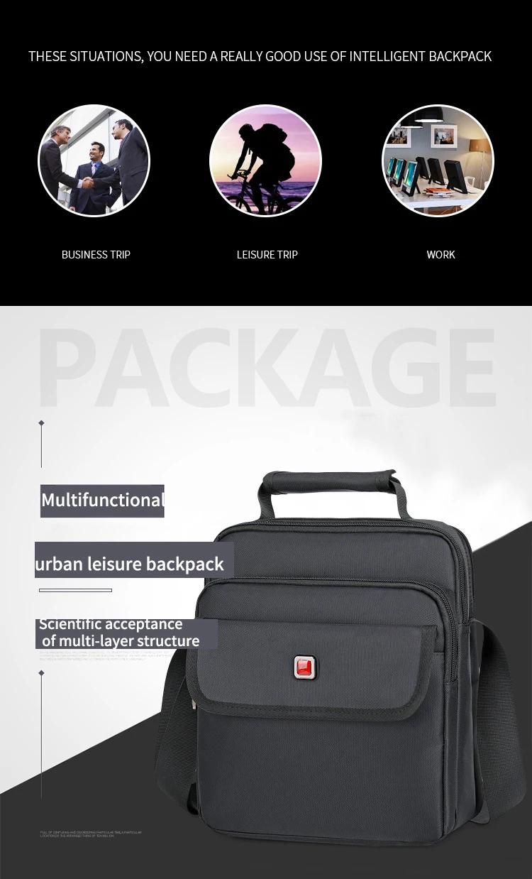 JANGEAR Men's Bag Totes Handbag Waterproof Heavy Protective Cotton Oxford Men Messenger Bags Shoulder Bag Male Business Work Bag