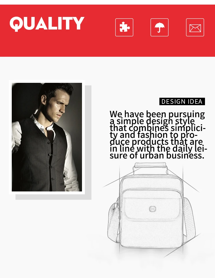 JANGEAR Men's Bag Totes Handbag Waterproof Heavy Protective Cotton Oxford Men Messenger Bags Shoulder Bag Male Business Work Bag