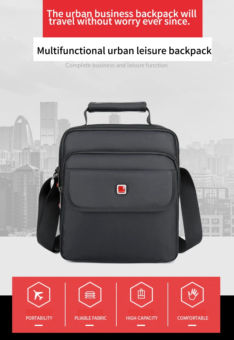 JANGEAR Men's Bag Totes Handbag Waterproof Heavy Protective Cotton Oxford Men Messenger Bags Shoulder Bag Male Business Work Bag