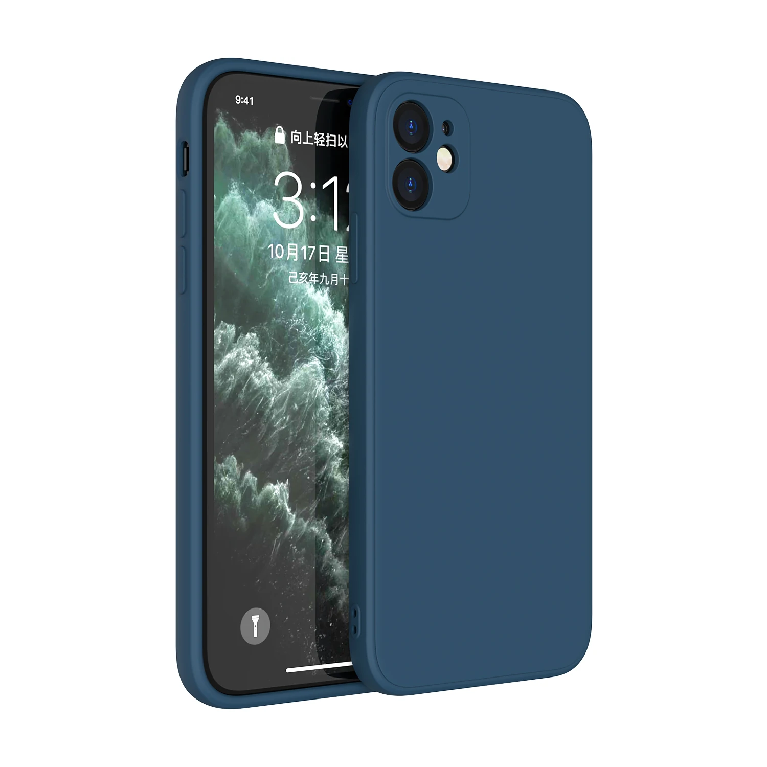 Black Liquid Silicone Phone Case for IPhone 13 12 11 14 15 Pro XS Max XR X 8 7 6S 6 Plus SE 2020 Soft Back Cover