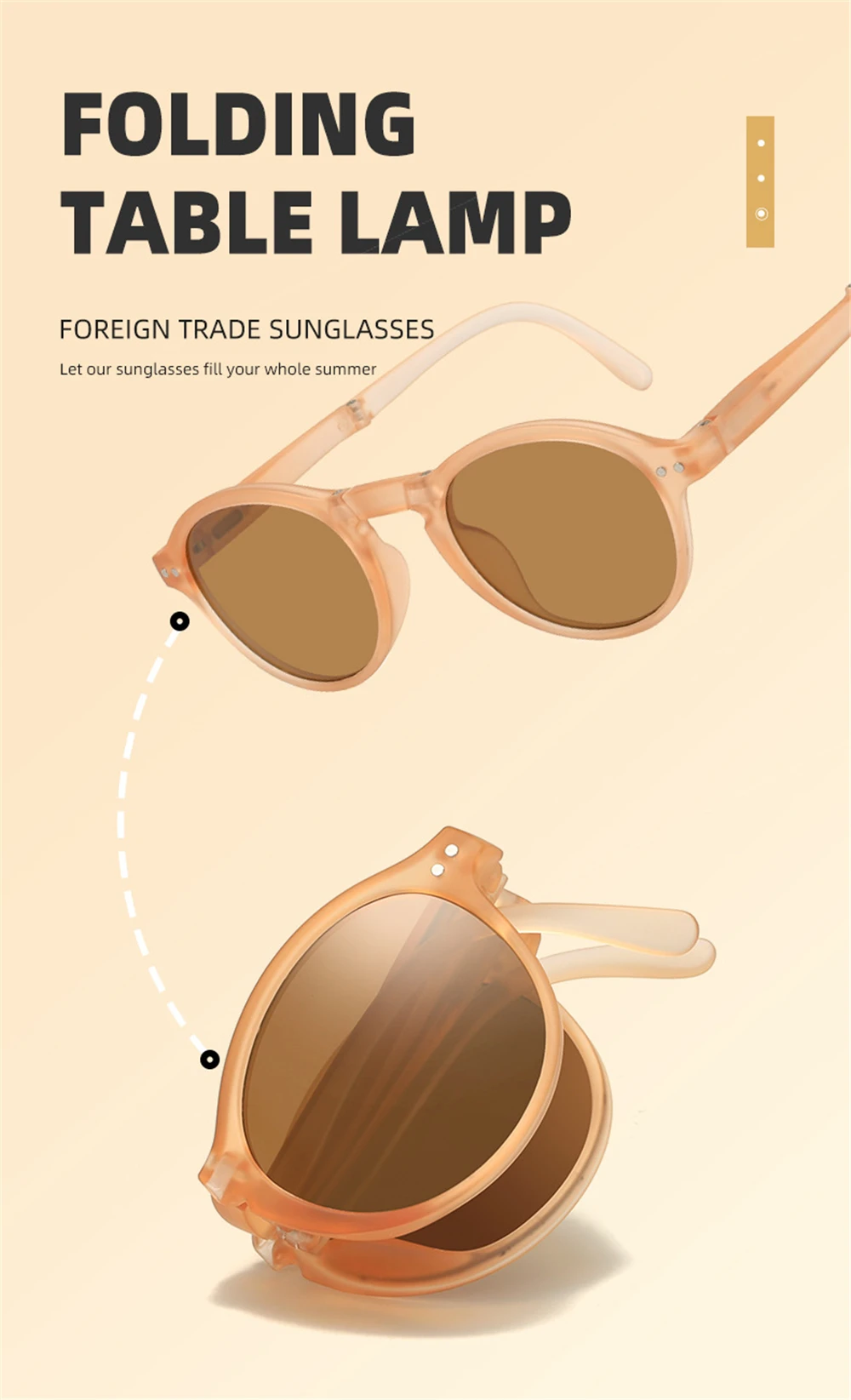 VIVIBEE Women Square Folding Sunglasses 2026 Trending Product Black UV400 Spring Hinge Eyewear Men Retro Mirror Red Sun Glasses