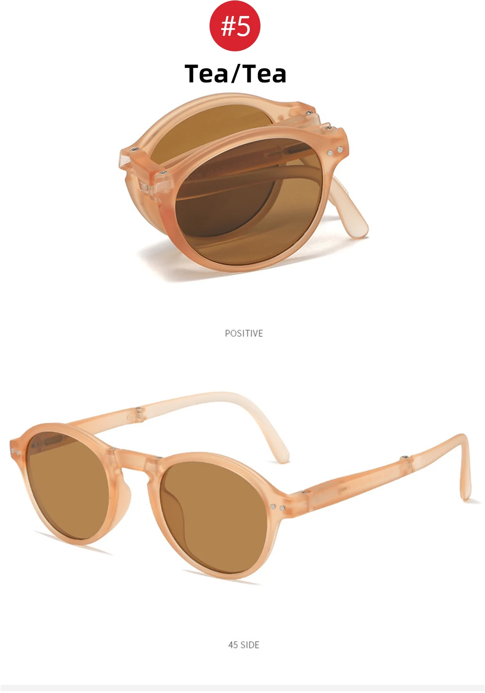 VIVIBEE Women Square Folding Sunglasses 2026 Trending Product Black UV400 Spring Hinge Eyewear Men Retro Mirror Red Sun Glasses