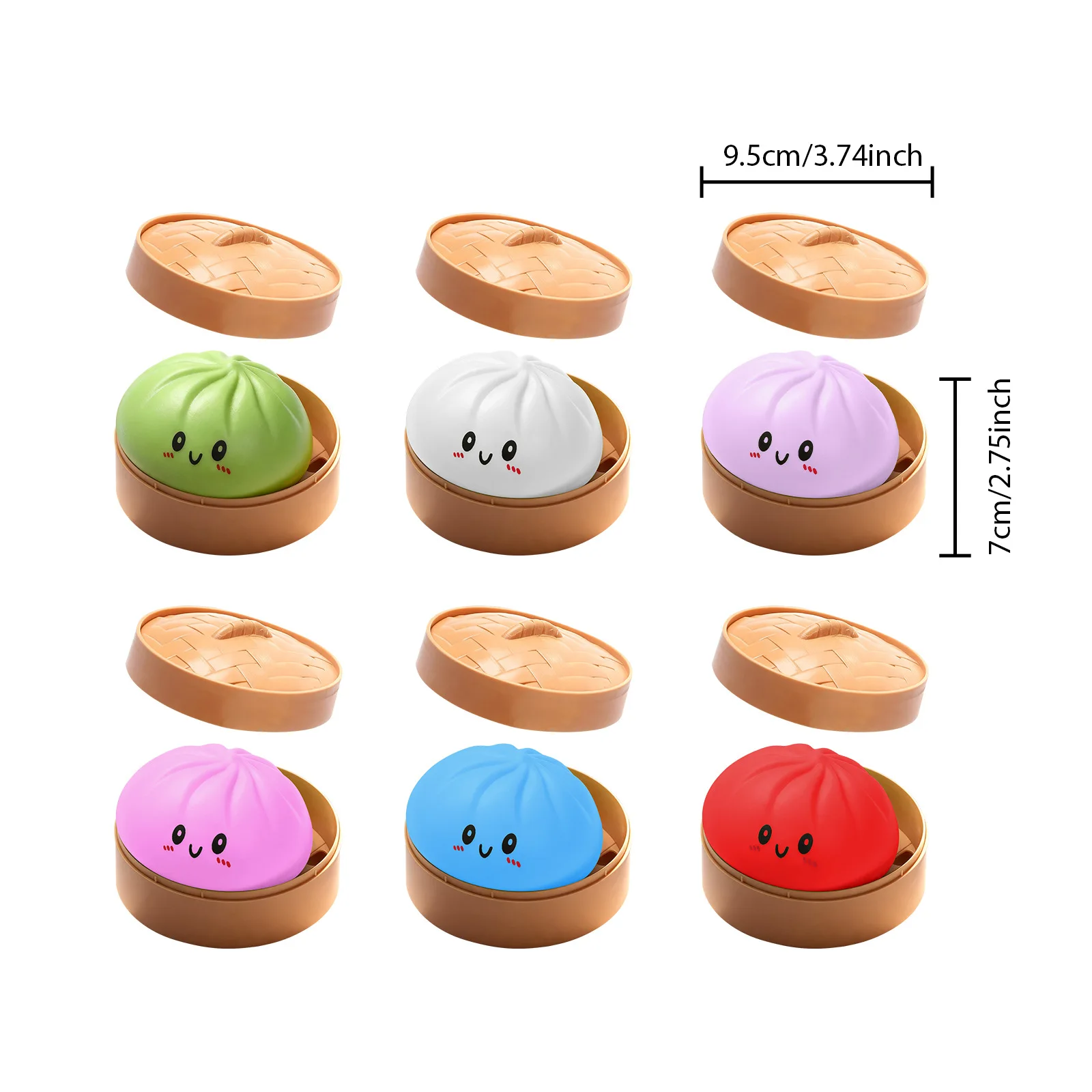 1PCS Glitter Dumpling Pressure Ball Slow Rebound Soft Pinch Decompression Office Home Decorat Children Adults Birthday Gifts