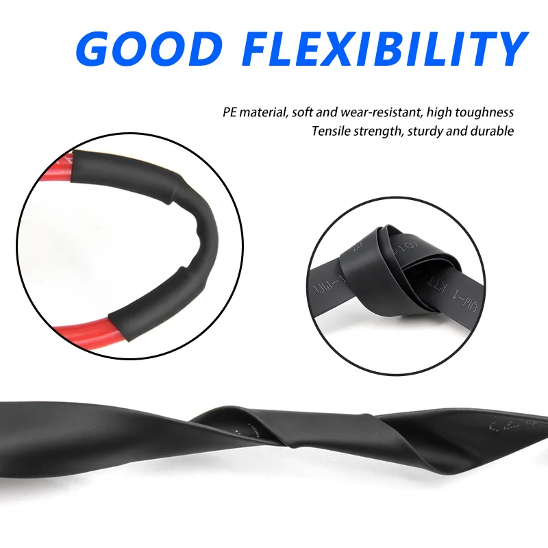2m Heat Shrink Tube 12 Colors Diameter 7 8 9 10 12 15 20 25 30 35 40 50 mm 2:1 Shrinkage Ratio Polyolefin Insulated Cable Sleeve