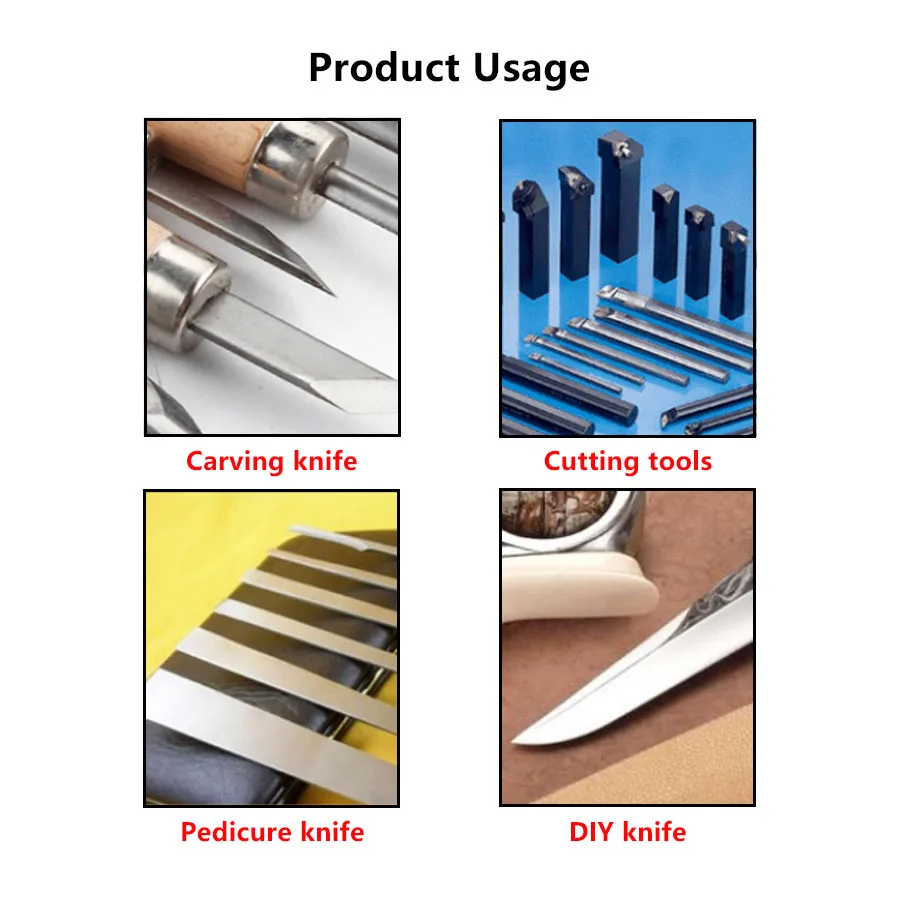 3x25x300 3x35x300 3x45x300 3x60x300 3x100x300 Super Hard White Steel Knife Blank 3mm High Speed Steel Rectangle Bar 300mm Cutter
