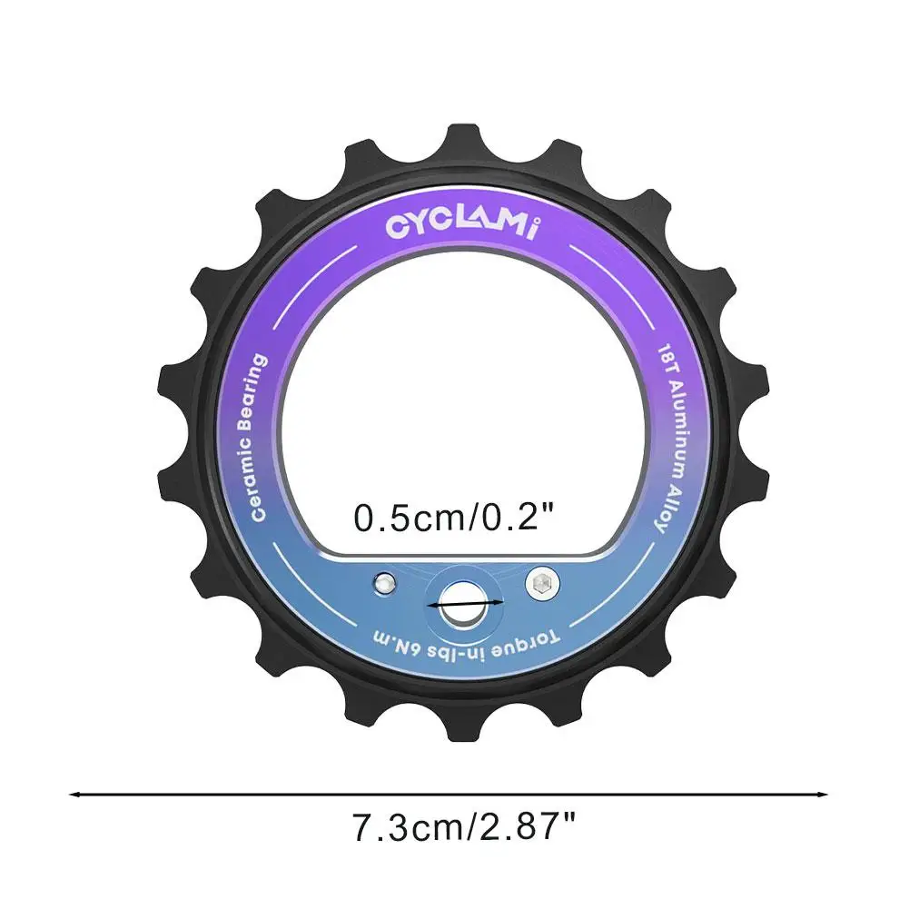 18T Hollow Eccentric Oversized Pulley Wheel for Rear Derailleur - Ceramic Bearing, DIY Bike Part for Shimano R8000/7000