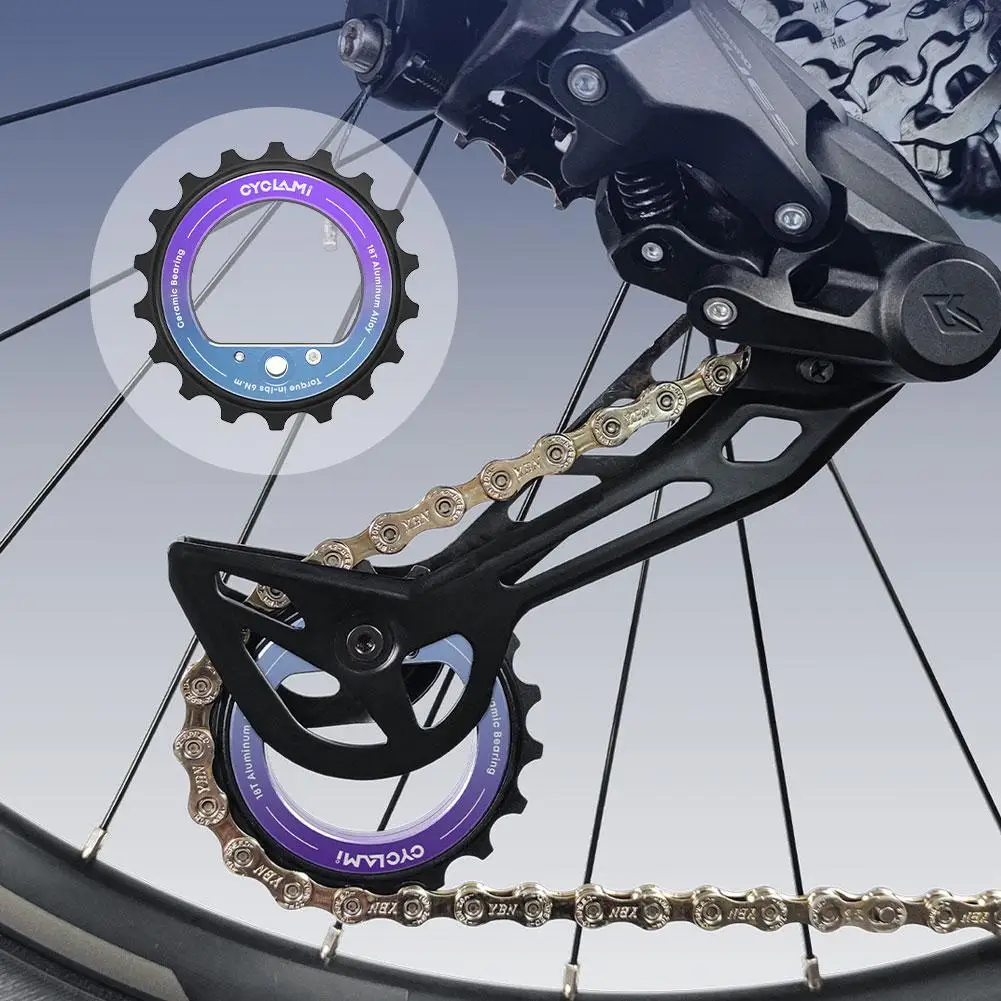 18T Hollow Eccentric Oversized Pulley Wheel for Rear Derailleur - Ceramic Bearing, DIY Bike Part for Shimano R8000/7000