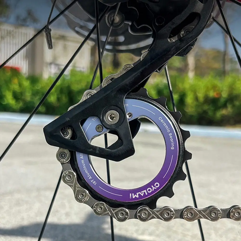 18T Hollow Eccentric Oversized Pulley Wheel for Rear Derailleur - Ceramic Bearing, DIY Bike Part for Shimano R8000/7000