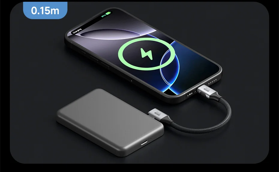 Hagibis USB C to USB C Right Angle Cable 240W 90 Degree Type C Car Fast Charging Cable 80Gbps for Thunderbolt 5 iPhone Macbook