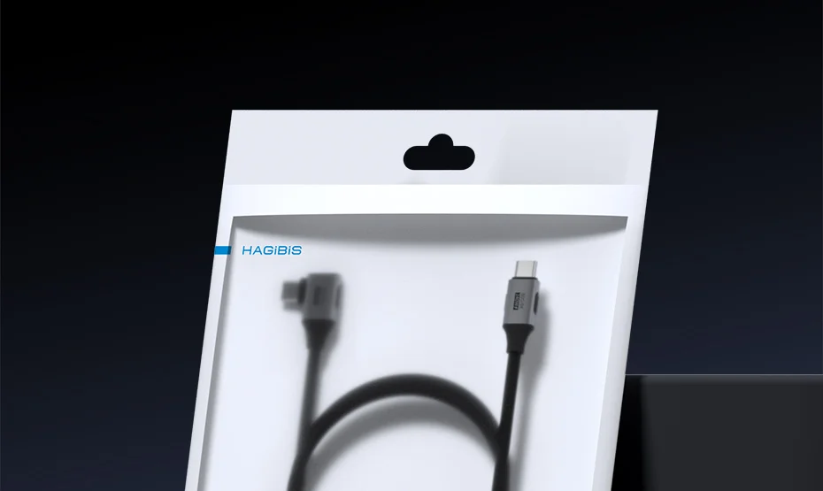 Hagibis USB C to USB C Right Angle Cable 240W 90 Degree Type C Car Fast Charging Cable 80Gbps for Thunderbolt 5 iPhone Macbook