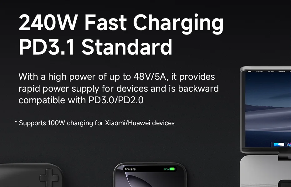 Hagibis USB C to USB C Right Angle Cable 240W 90 Degree Type C Car Fast Charging Cable 80Gbps for Thunderbolt 5 iPhone Macbook