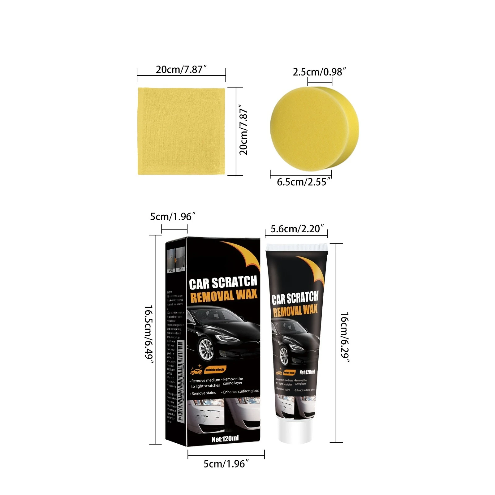 Car Scratch Remover Paint Care Tools Auto Swirl Remover Scratch Repair Polishing Body Compound Anti Scratch Wax Easy To Use