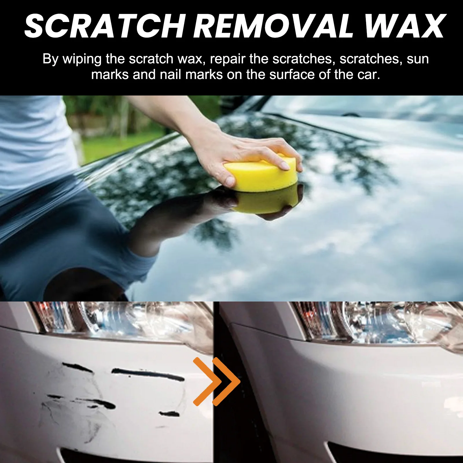 Car Scratch Remover Paint Care Tools Auto Swirl Remover Scratch Repair Polishing Body Compound Anti Scratch Wax Easy To Use