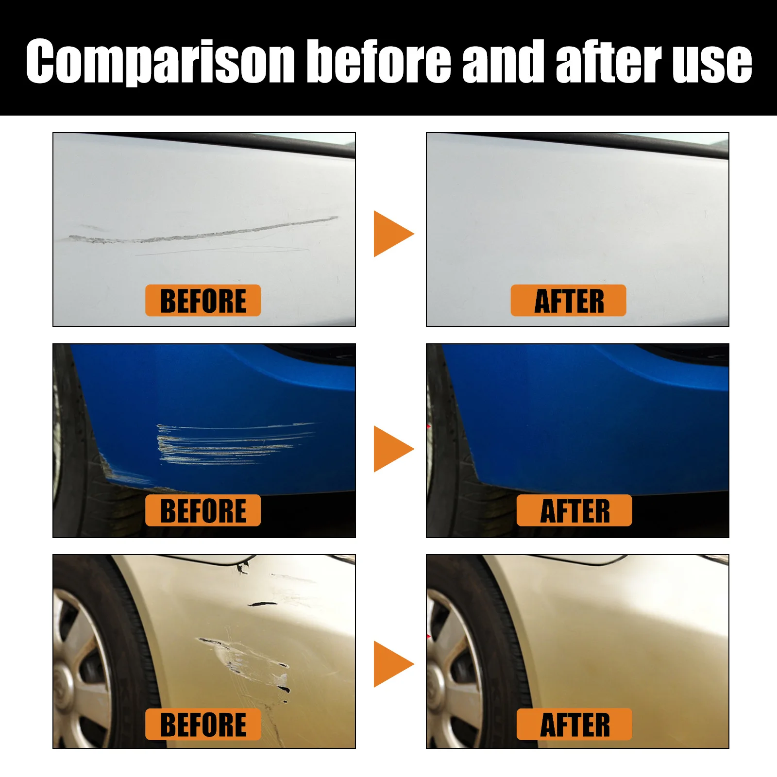 Car Scratch Remover Paint Care Tools Auto Swirl Remover Scratch Repair Polishing Body Compound Anti Scratch Wax Easy To Use