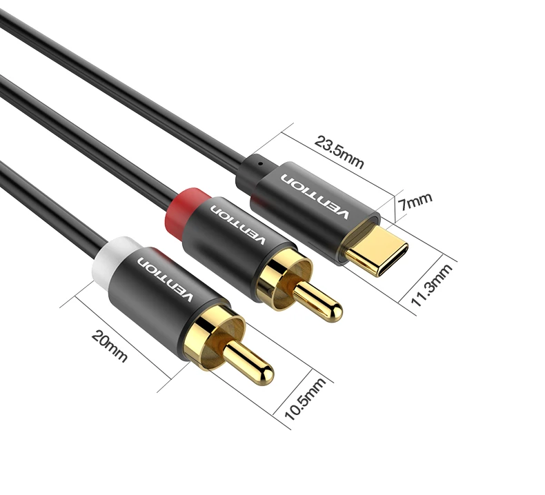 USB C RCA Audio Cable Type-C to 2 RCA Cable 2rca Jack Type C RCA Cable for iPhone Sumsung Xiaomi Speaker Home Theater TV 0.5m 1m
