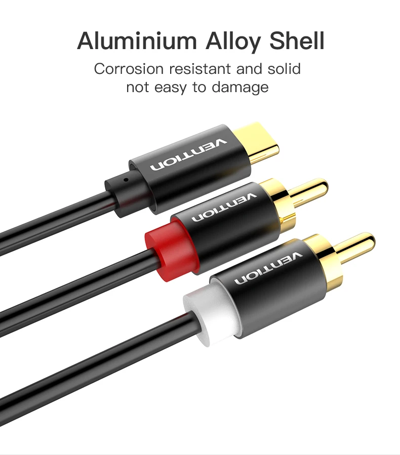 USB C RCA Audio Cable Type-C to 2 RCA Cable 2rca Jack Type C RCA Cable for iPhone Sumsung Xiaomi Speaker Home Theater TV 0.5m 1m