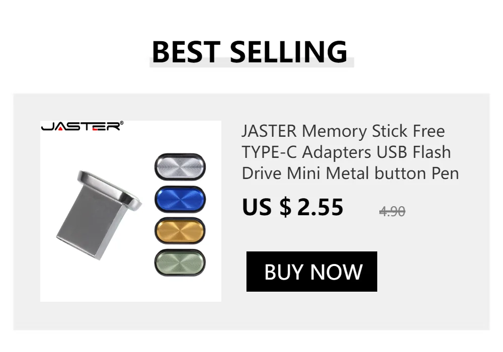 Waterproof USB Stick Fashion TYPE-C Mini Metal button USB Flash Drive Mobile storage disk 64GB Pen drive personal memory stick