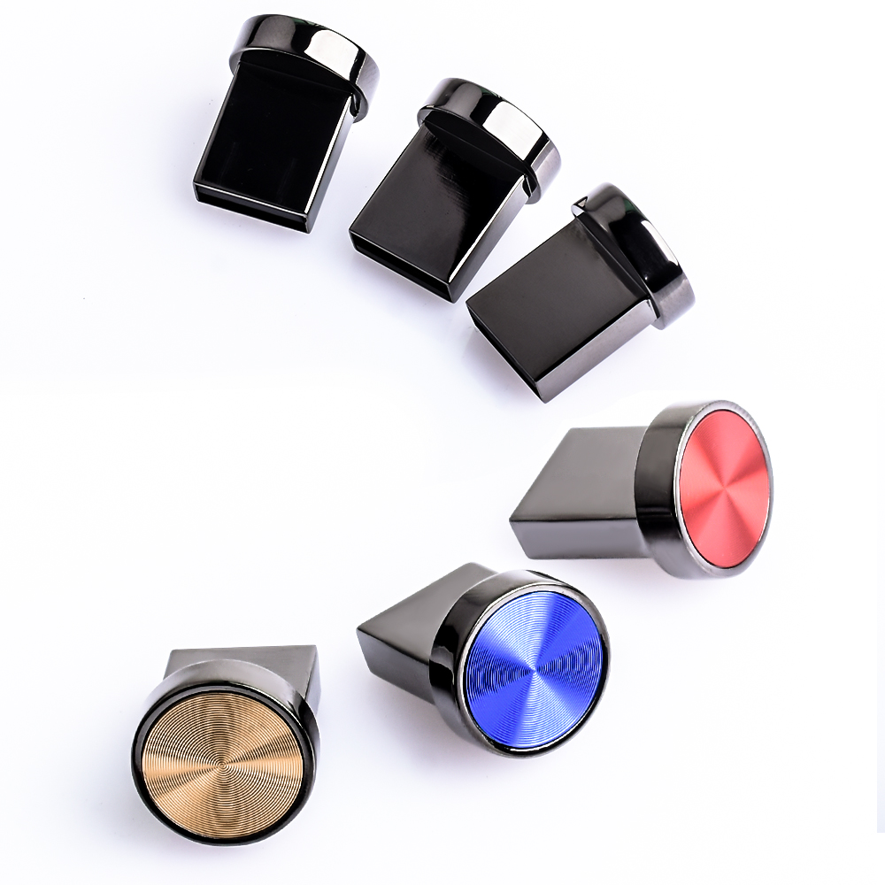 Waterproof USB Stick Fashion TYPE-C Mini Metal button USB Flash Drive Mobile storage disk 64GB Pen drive personal memory stick