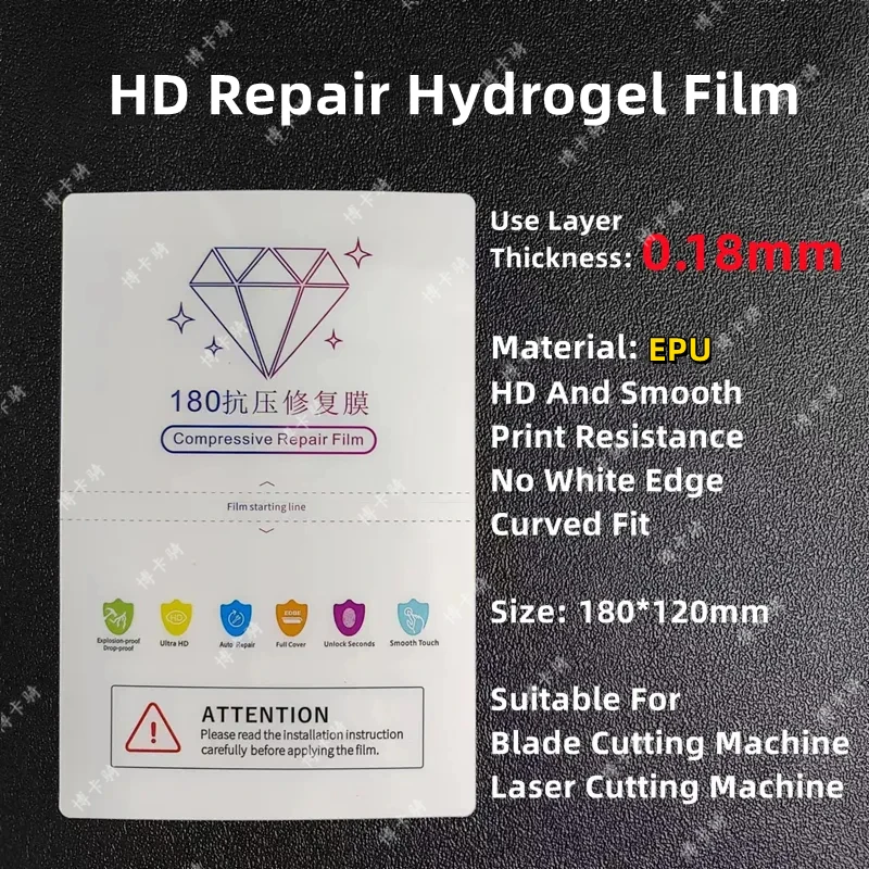 50pcs HD Hydrogel Film For All Phone Protecting Film Cutting Machine Matte/Anti Blue-Ray/UV/Privacy TPU LCD Screen Protector