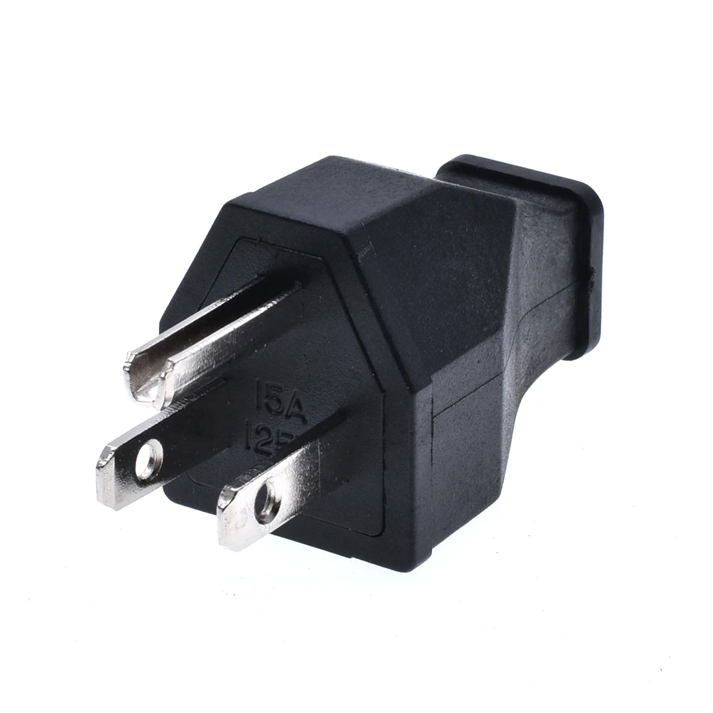 Black Copper American 3 Pins Power Plug Elcectrical AC 125V 15A US Power Cord Detachable Industrial Plug Socket