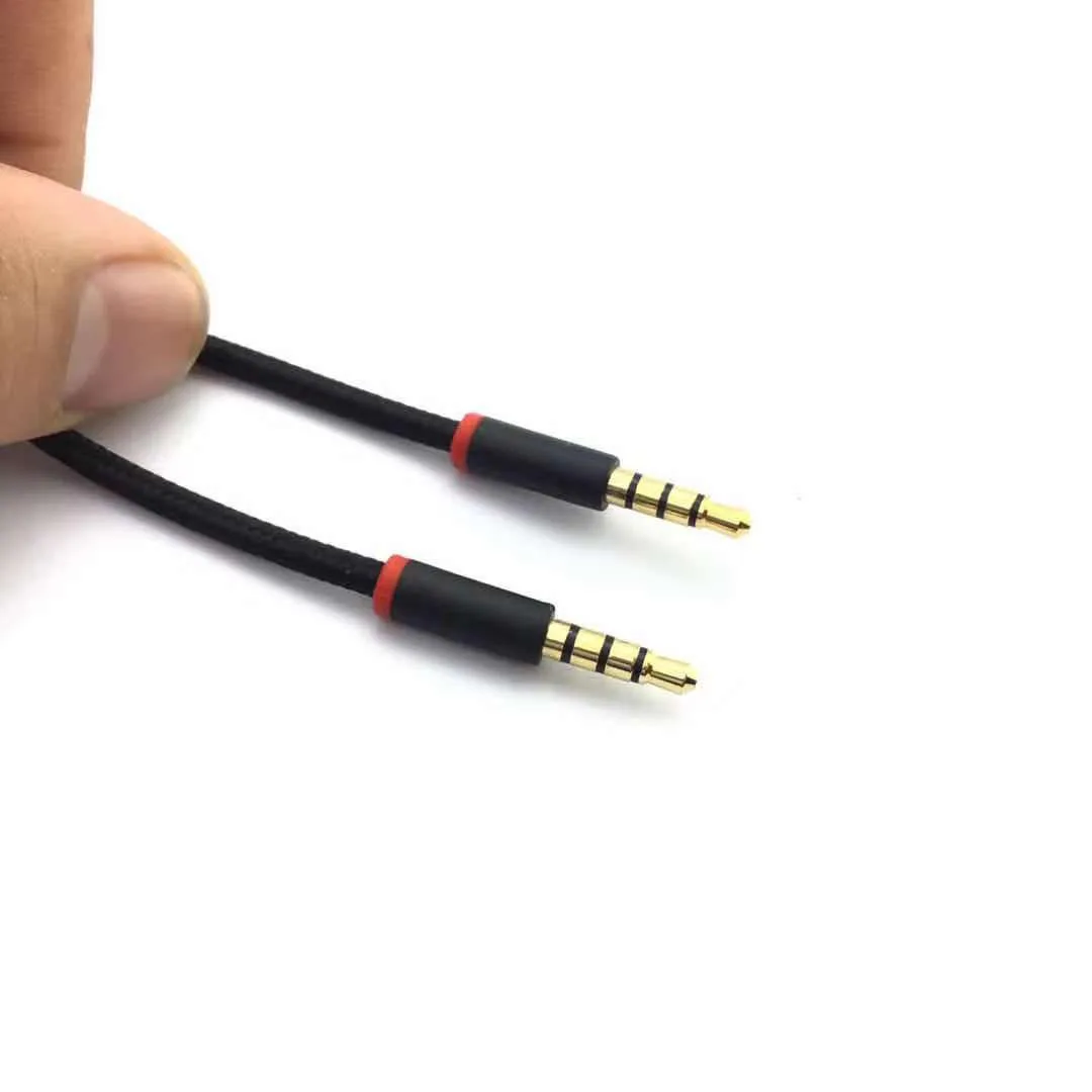 3.5mm Cable For Beats SOLO 2.0 3.0 HD PRO Studio 2 3 MIXR Headphone Audio Cable Headphone Braided Cable 150CM