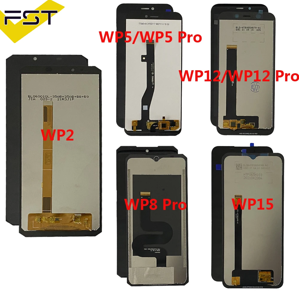 Original LCD Oukitel WP5 Pro LCD Display Touch Screen Digitizer Assembly For Oukitel WP21 WP7 WP8 WP26 WP13 WP15 WP12 WP28 WP19
